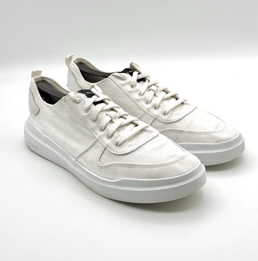 Cole Haan Women's Size 11B White Canvas Grand 360 Low Top Comfort Sneakers